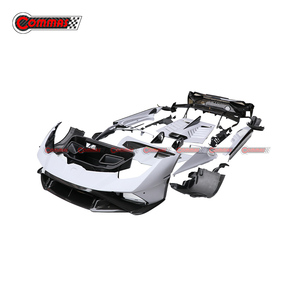 Kit carrosserie STO en fibre de carbone sèche de haute qualité pour Lamborghini Huracan LP580 LP610 LP640 : pare-chocs avant, jupes latérales, embouts d'échappement - Product Image 2