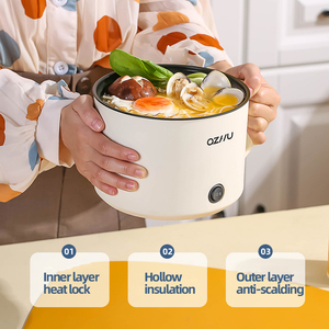 Yuedisi đa nồi chảo nhanh chóng sưởi ấm 600W điện nấu ăn nồi Máy tính để bàn mini lẩu nồi xách tay chảo - Product Image 3