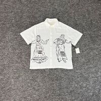 Chemise à manches courtes unisexe American Streetwear Aime Leon Dore à imprimé floral, respirante, infroissable, col rabattu, été