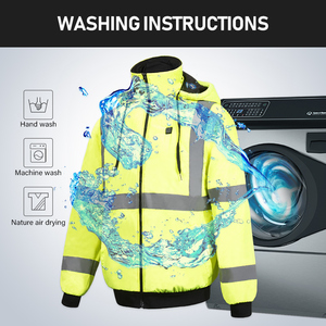 NEW <strong>Safety</strong> Smart Heat Reflective <strong>Jacket</strong> 5 Zone Heating 5V USB Construction Traffic WORK Heating Pad <strong>Jacket</strong> - Product Image 6