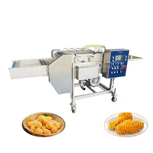 Wet Coater Batter Dipper Máquina de pão e espancamento Hamburger Battering Machine Chicken Battering Machine