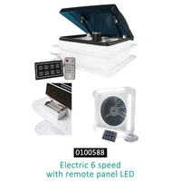 TYTXRV OEM 340mm 14 ''12V contrôle électrique avec lumière LED et panneau tactile télécommande Anti-UV caravane lucarne camping car Vent