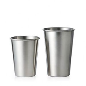 Offre Spéciale – Gobelet empilable en acier inoxydable 304 à paroi simple de 12 oz (350 ml) avec logo personnalisé pour bars – Tasse à bière de 18 oz (530 ml) - Product Image 1