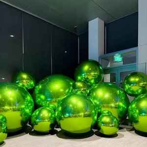 Evento Fiesta Escenario Decoración Anuncio Inflable Espejo Bola Inflable Espejo <span class=keywords><strong>Globo</strong></span> Cloruro de polivinilo Espejo <span class=keywords><strong>Globo</strong></span> - Product Image 5