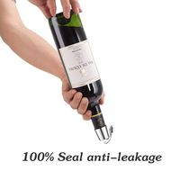 Bouchon de bouteille de vin en acier inoxydable avec Silicone, bouchon de bouteille de boisson extensible bouchon de bouteille de vin