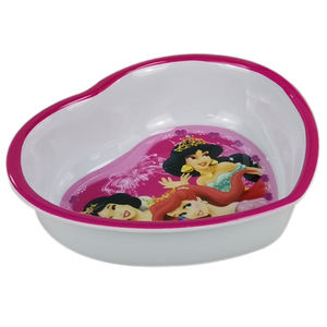 Juego de Plato y Tazón de Melamina para Niños, Estilo Corazón Rosa - Product Image 4