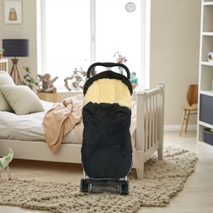 Sac de couchage de luxe en peau de mouton australienne pour poussette, respirant et doux, pour bébé, hiver - Product Image 3