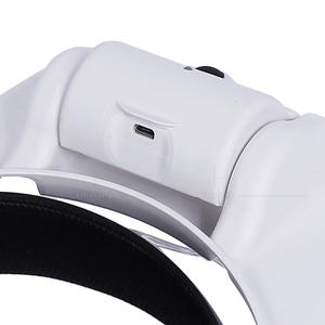 Grossissement 15X Interchangeable USB Rechargeable Loupes ABS montées sur la tête Trois lumières LED pour la lecture Utilisation de la beauté - Product Image 3