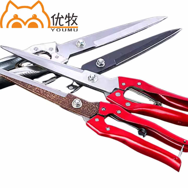 Electric Sheep Goat Hair Clipper Red Manual Wool Trimming Scissors Stainless Steel Tool for Shearing Cheap Disposal Hair