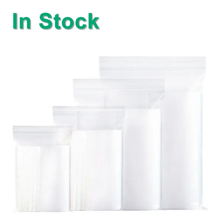 Cheap Price Disposable Zip Seal Poly Polythene PE Transparent Clear Plastic Zipper Bag