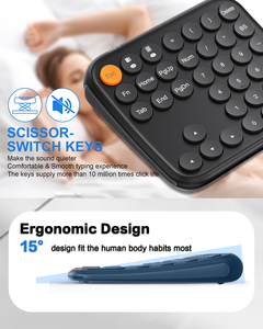 2.4G Dual-Mode Numeric Keypad Rechargeable <b>Keyboard</b> Multi-Device 36-Keys Number USB Keypad for Accounting <b>Office</b> and Business - Product Image 5