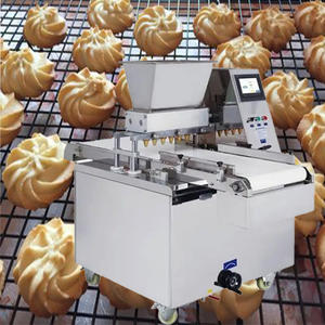 Machine à biscuits au chocolat Extrudeuse Fil Cut Rempli Biscuit Machine <span class=keywords><strong>Sandwich</strong></span> Doux Petit Gâteau À Biscuit Faisant La Machine - Product Image 5