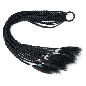 Arco Iris caja trenzas peinados coletas cuerda colorida Cola de Caballo adorno para el cabello niñas accesorios para el cabello tocado para mujeres niños - Product Image 6