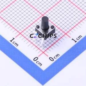 TC-1150DR-7.0H-250 Tactile Switch Through hole Component (THT) Switch Single Pole Single Throw Round Button 2.5N Through Hole - Product Image 1