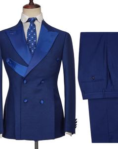 Pembe siyah özel tasarım erkek takım elbise düğün Slim Fit Blazer damat smokin Terno Masculino balo kostüm Homme <span class=keywords><strong>2</strong></span> adet ceket pantolon - Product Image 3