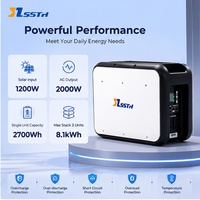 Hepsi Bir Arada 25.6V 210Ah 5kWh Ev Enerji Depolama Sistemi Dahili 4kW İnvertör MPPT BMS Hücreleri Güneş Enerjisi Batarya Depolaması