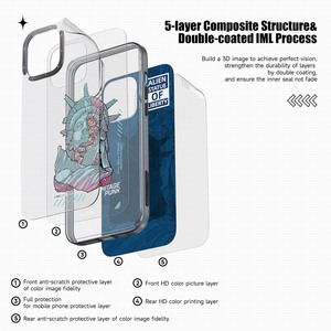 Série Heritage Punk InShare pour iPhone 13 Pro 6.1 pouces IMD motif animal étui mat PET TPU housse anti-rayures - Product Image 2