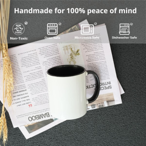 Nhà máy cung cấp tùy chỉnh gốm thăng hoa trắng cốc cà phê khuyến mãi Mug uống Mug cho đám cưới - Product Image 4