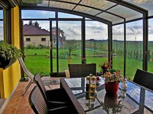 شرفة زجاجية فاخرة مقاومة للماء ، غرفة شمسية للحماية من الشمس مع ألومنيوم للفيلا - Product Image 5