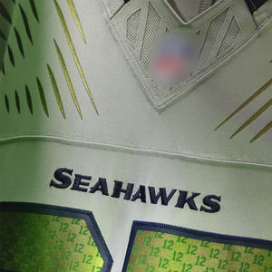 2026 Super Finals Remaja Anak-Anak Seattle 12 Fan 11 Jaxon Smith-Njigba 14 Sam Darnold 10 #   Jersey Sepak Bola Amerika Jahitan Kupp - Product Image 5