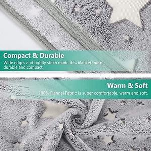 Manta de lana a cuadros brillante para niños, Estrella luminosa con mantas ligeras brillantes, superventas - Product Image 6