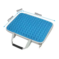 Nouvelle sacoche pour ordinateur portable imperméable et antichoc de couleur unie, élégante et simple, avec motif diamant