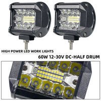 Barre lumineuse de travail LED 12-30v 6000k 4000lm OffRoad 12-30V Spot Flood LED pour voiture, bateau, SUV, 4x4, camion, Jeep, VTT, phare
