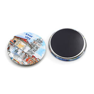 Offre Spéciale attractions touristiques populaires Rectangle 80*53 plaque d'étain aimant autocollant métal londres allemagne <span class=keywords><strong>Paris</strong></span> étain réfrigérateur aimant - Product Image 4