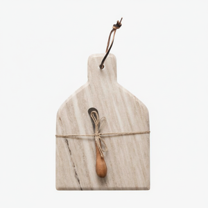 เขียงหินอ่อนลายสีสันหลากหลาย พื้นผิวสำหรับหั่นอาหารในครัว ทนทาน เหมาะสำหรับเสิร์ฟอาหาร ใช้ในการทำอาหารที่บ้าน - Product Image 1