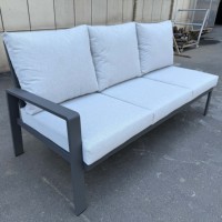 Ensemble de jardin modulable en aluminium 8 places toutes saisons avec table réglable en hauteur, mobilier d'extérieur, sièges d'angle et canapé