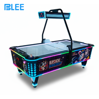 Table de hockey d'espace pour deux joueurs, machine de jeu d'arcade à pièces, équipement de divertissement intérieur à vendre