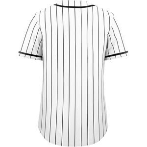 Camiseta de Béisbol a Rayas, Unisex, para Adultos, Lisa, con Botones, Transpirable, Uniforme Deportivo para Equipos - Product Image 2
