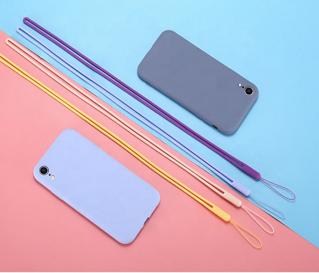Wholesale Soft Silicone Phone Lanyard Short Rubber Cell Phone Holder Image 3