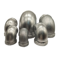 Raccord de tuyau en fer galvanisé à chaud de 20mm (Gi) échantillon gratuit coude égal coulée en acier connexion de soudure applications de plomberie de gaz