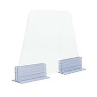 Support de protection contre les éternuements en plexiglas adhésif Supergrip Sign Holder avec support de panneaux acryliques