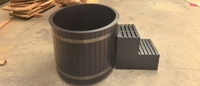 Baignoires à immersion froide SANSHENG modernes de haute qualité, personnalisées, en acier inoxydable 304, en bois de cèdre rouge, pour bain de glace à domicile ou spa