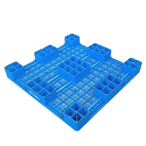 Paleta de Plástico 1200x1200x140mm, Tipo Rejilla, Nueve Patas, Entrada de 4 Vías, Una Cara, ZY-1212, 4 Refuerzos de Acero - Product Image 2