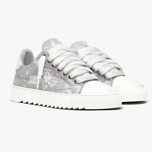 Baskets décontractées pour femmes, style designer, effet vieilli, avec lacets asymétriques rose et blanc, à plateforme, chaussures de marche tendance pour femmes - Product Image 4