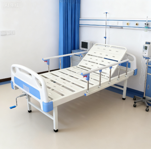 Nouveau <span class=keywords><strong>lit</strong></span> d'hôpital à double manivelle avancé pour le dos et les jambes avec <span class=keywords><strong>table</strong></span> <span class=keywords><strong>de</strong></span> garde-corps IV pôle jambes fixes <span class=keywords><strong>lit</strong></span> d'allaitement multifonction - Product Image 2