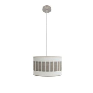 Lampada a Sospensione 1xE27 in Nichel e Legno Grigio 30x30 cm - Ideale per Illuminare Spazi e Decorare con Stile Moderno. - Product Image 1