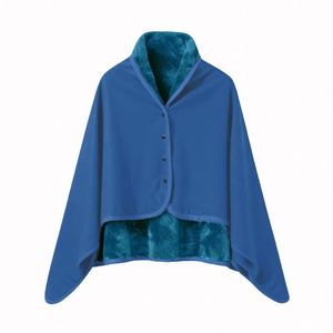 Manta multifuncional personalizada de 100x140 cm para siesta, cubrepiernas de doble uso, capa de oficina, manta gruesa para sofá - Product Image 1