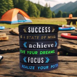 สายรัดข้อมือซิลิโคนสร้างแรงบันดาลใจ คุณภาพสูง ราคาประหยัด พร้อมโลโก้ที่ปรับแต่งได้ - Product Image 6