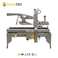 Machine à plier les rabats de cartons entièrement automatique Goldtec, machine à fermer les boîtes en carton, machine à sceller les cartons en acier inoxydable