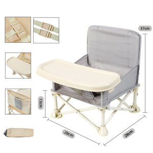 Seggiolone Multifunzione HC23 Pieghevole Rapido e Compatto con Vassoio, Sedia da <span class=keywords><strong>Campeggio</strong></span> per Bambini - Product Image 5