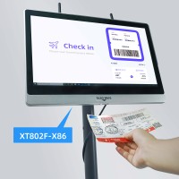 XT802F XTIOT Price Checker Tablet Pos Tablette montée sur table Guest Visitor Sign In KIOSK avec lecteur de codes-barres