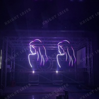 Equipo de espectáculo de máquina de luz láser de escenario Rgb de 20 vatios de DJ portátil de Audio profesional al aire libre