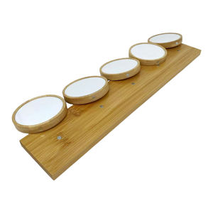 Marco de Fotos de Bambú 5 en 1 Personalizado para Sublimación, Decoración de Escritorio, Soporte Magnético Redondo para Fotos, para Impresión por Transferencia de Calor - Product Image 5