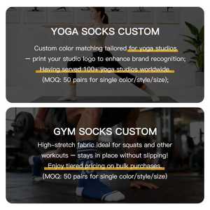 Free Design <strong>Custom</strong> Logo Professional Women's Pilates Sports Knitted Mid-Tube <strong>Socks</strong> Non-Slip Yoga <strong>Socks</strong> with <strong>Grip</strong> - Product Image 2