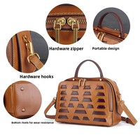 Sac à main en cuir véritable vintage MKW4321, nouveau style, sac à bandoulière décontracté, sac à main pour femmes, sac à main tendance pour femmes