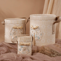 Magnifiques Boîtes à Dragées de Mariage de Style Ethnique et Boîtes Cadeaux Carrées en Carton Bleu Élégantes